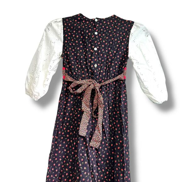 Cinderella Floral Girls Prairie Dress Size 14 Cottage Core Prairie Vintage - Picture 6 of 8